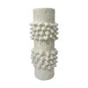 Jarrón Puas de cerámica blanca 14cm