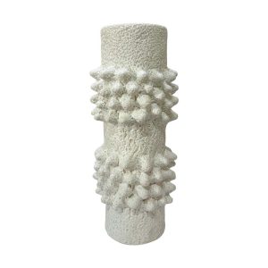 Jarrón Puas de cerámica blanca 14cm