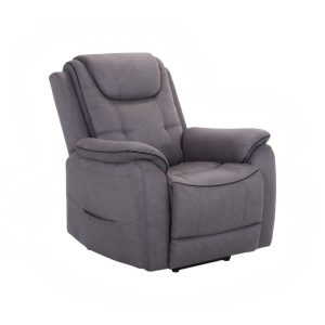 Reclinable eléctrico Monet gris con vibración y calefacción