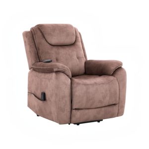 Reclinable eléctrico Monet camel con vibración y calefacción
