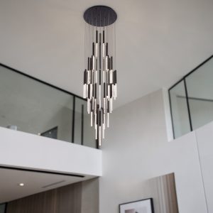Lámparas Doble Altura LED Integrado | Iluminación Moderna para Techos Altos | Almacenes Marriott