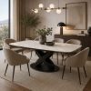 Mesa de comedor Sandy 8P extensible top piedra sinterizada