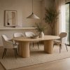 Mesa de comedor rectangular 200x75 top piedra sinterizada