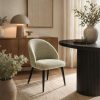 Silla de comedor sin brazos Tyra verde grisáceo