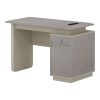 Escritorio con cajones y pasacables Austin gris/beige