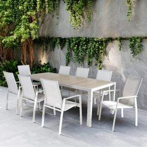JUEGO DE COMEDOR DE EXTERIOR DE ALUMINIO Ecuador