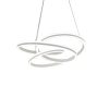 Lampara colgante LED Brizy aluminio blanco y acrilico 3CCT