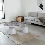 Set x2 mesas de centro Neo top de piedra sinterizada gris