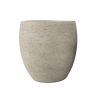 Macetero Zoe de fibra mineral taupe/beige H:43cm