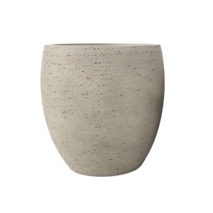 Macetero Zoe de fibra mineral taupe/beige H:43cm