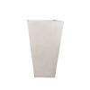 Macetero Prisma de fibra arcilla beige claro H:90cm