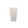 Macetero Prisma de fibra mineral beige claro H:65cm