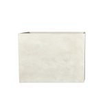 Macetero rectangular Zaria de fibra mineral beige 80x60cm