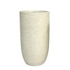 Macetero Cadiz fibra mineral beige efecto piedra H:70cm