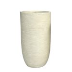 Macetero Cadiz fibra mineral beige efecto piedra H:70cm
