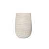 Macetero Naia fibra mineral beige efecto trenzado H:56cm