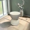 Mesa auxiliar Elan piedra mineral efecto speckled 46cm