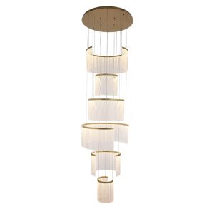 Lámpra LED doble altura dorada luz cálida 109W