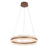 Lámpara LED con aro colgante Sona café claro 3CCT