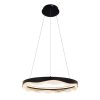 Lámpara LED Margot aro colgante 60cm negro 3CCT