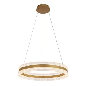 Lámpara LED colgante Rick 60 gold acrilico 3CCT 36W