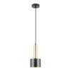 Lámpara colgante E27 Asti black/brass