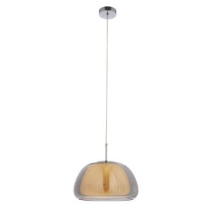 Lámpara colgante Vivant 1xE27 de vidrio opal/clear