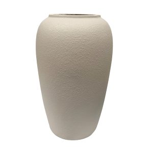 Macetero Sora de cerámica blanco 58cm