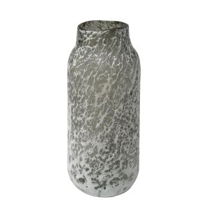 Florero Rolly de vidrio efecto mármol 35cm