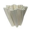 Florero Brisa de cerámica color blanco Ø21cm