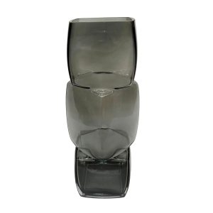 Florero Ice de vidrio smoke 30cm