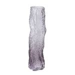 Florero de vidrio High con textura y degradado morado 40cm