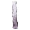 Florero de vidrio High con textura y degradado morado 60cm