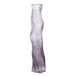 Florero de vidrio High con textura y degradado morado 60cm