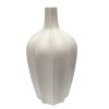 Florero Éxodo de piedra mineral blanco 70cm