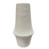 Jarrón alto Eira de cerámica blanco 70cm