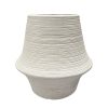 Jarrón Eira de cerámica blanco 46cm