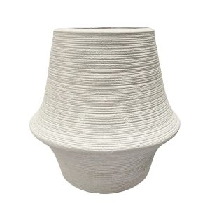 Jarrón Eira de cerámica blanco 46cm