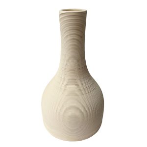 Florero Wind de cerámica crema 31cm