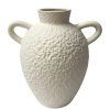 Jarrón Vex de cerámica blanca 28cm