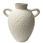 Jarrón Vex de cerámica blanca 28cm