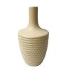 Florero Zed de cerámica crema 25cm