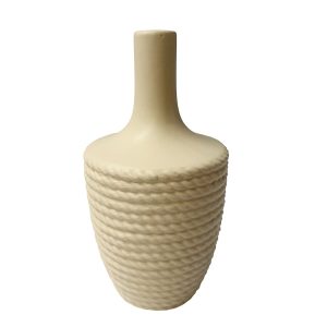 Florero Zed de cerámica crema 25cm