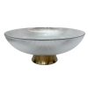Bowl Lula de vidrio clear/dorado Ø35cm