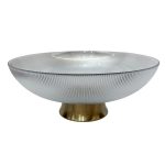 Bowl Lula de vidrio clear/dorado Ø35cm