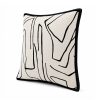 Cojin 45x45 diseño abstracto blanco/negro