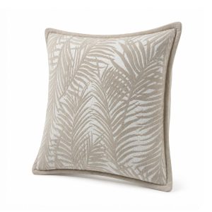 Cojin 45x45 palmeras beige