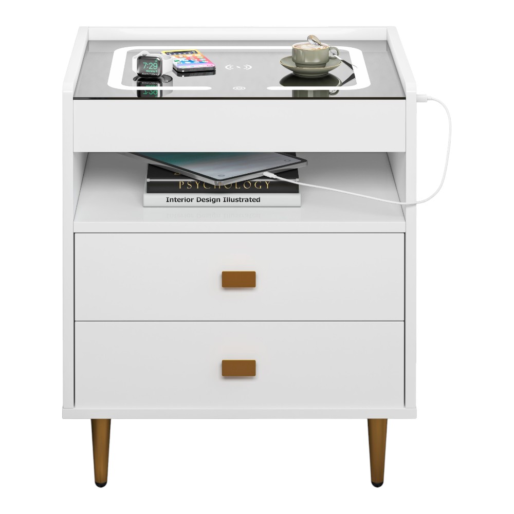 MESA DENOCHE VELADOR CON WIRELESS CHARGER Ecuador