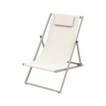 Silla ajustable/plegable Morgan de aluminio/textilene taupe