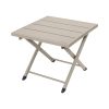 Mesa auxiliar plegable Burg de aluminio taupe